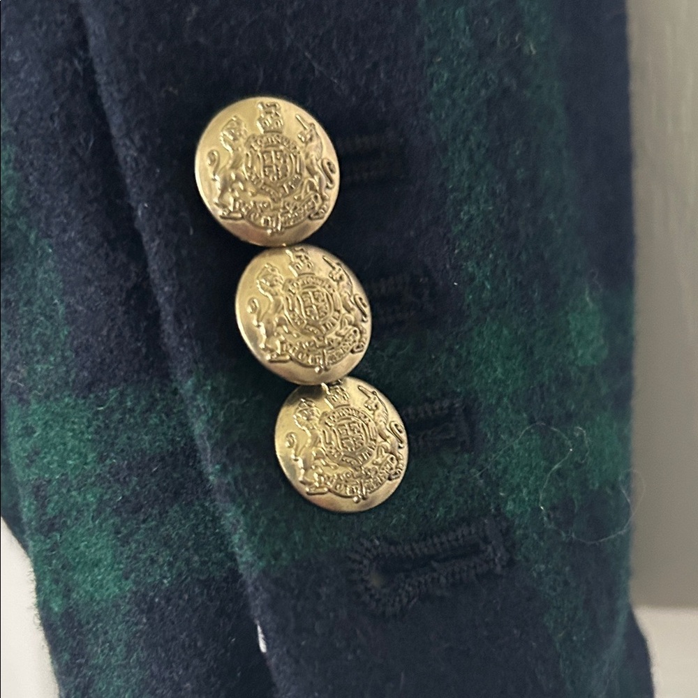 J. Crew Dark Green and Black Plaid Jacket - Picture 8 of 10
